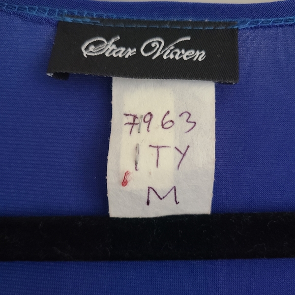 Star Vixen blue with black inset top | Size medium - Picture 2 of 3